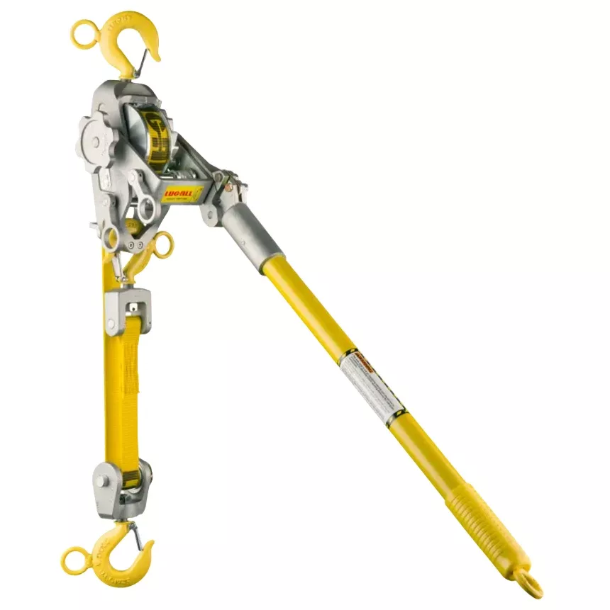 2-B - 1 Ton Web Strap Hoist w/ Hot Stick Rings