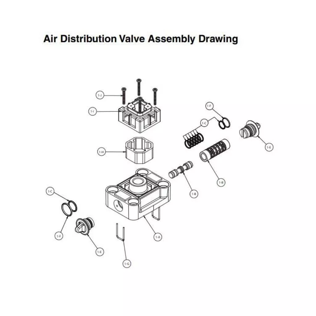Air End Kit For Diaphragm Pump Models: 85623 & 85626
