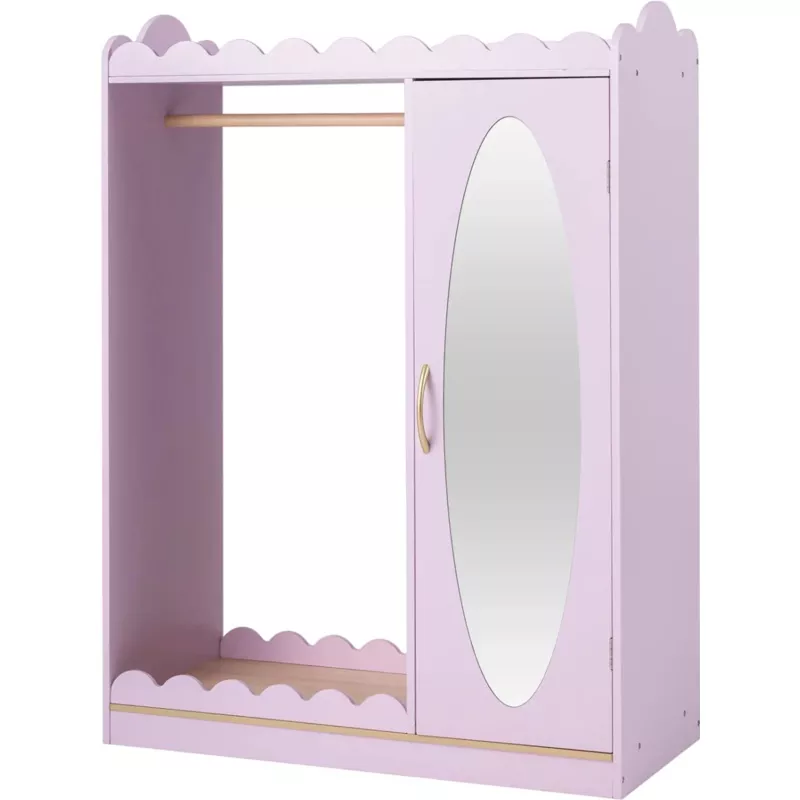Costway Kids Dress Up Storage Full Length Mirror Door Cabinet 12926024 New
