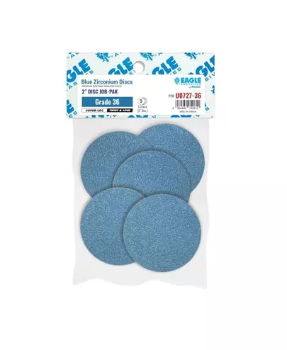 Eagle Abrasives 2” SUPER-LOC Blue Grade 36 Discs (5/Pack)