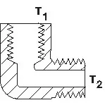 FE-1006 TRICO 90DEG ELBOW FITTING