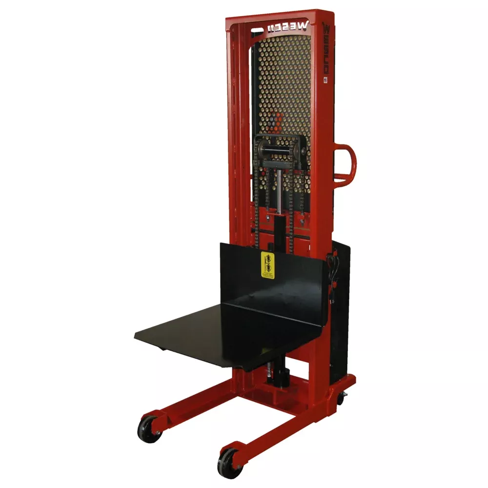 Fixed Base Powered Stacker, 1500-2000 lb Capacity
