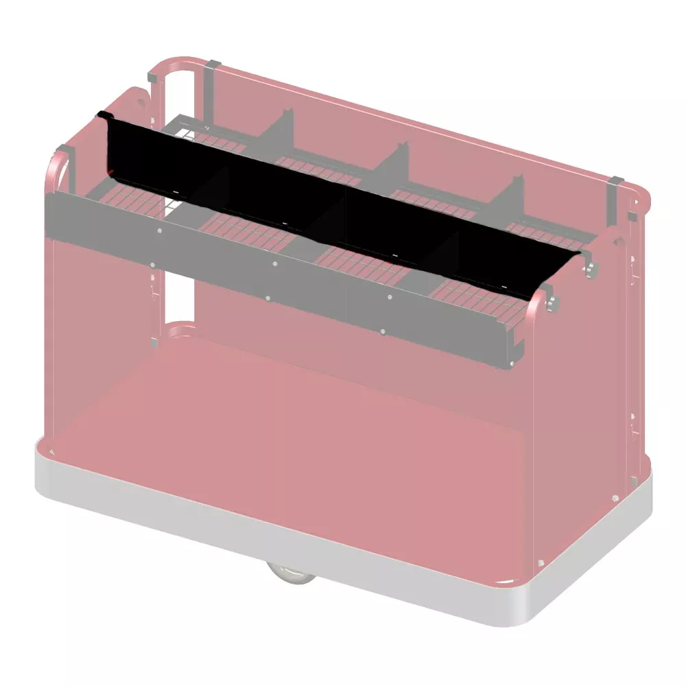 Insert Divider for 3 Sided Cart Shelf