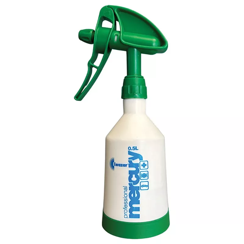 Kwazar Mercury Pro+ Spray Bottle, Dual Action Trigger – 0.5 Liter – Green