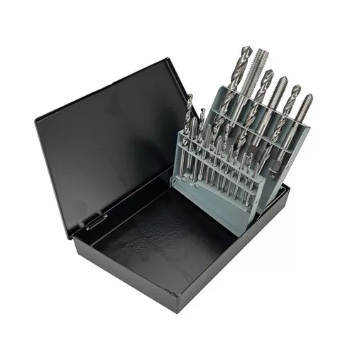 METRIC PLUG TAP/DRILL SET METAL INDEX