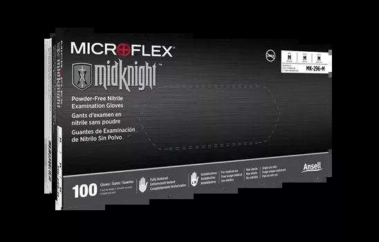 MICROFLEX MidKnight, Nitrile gloves, 100pcs