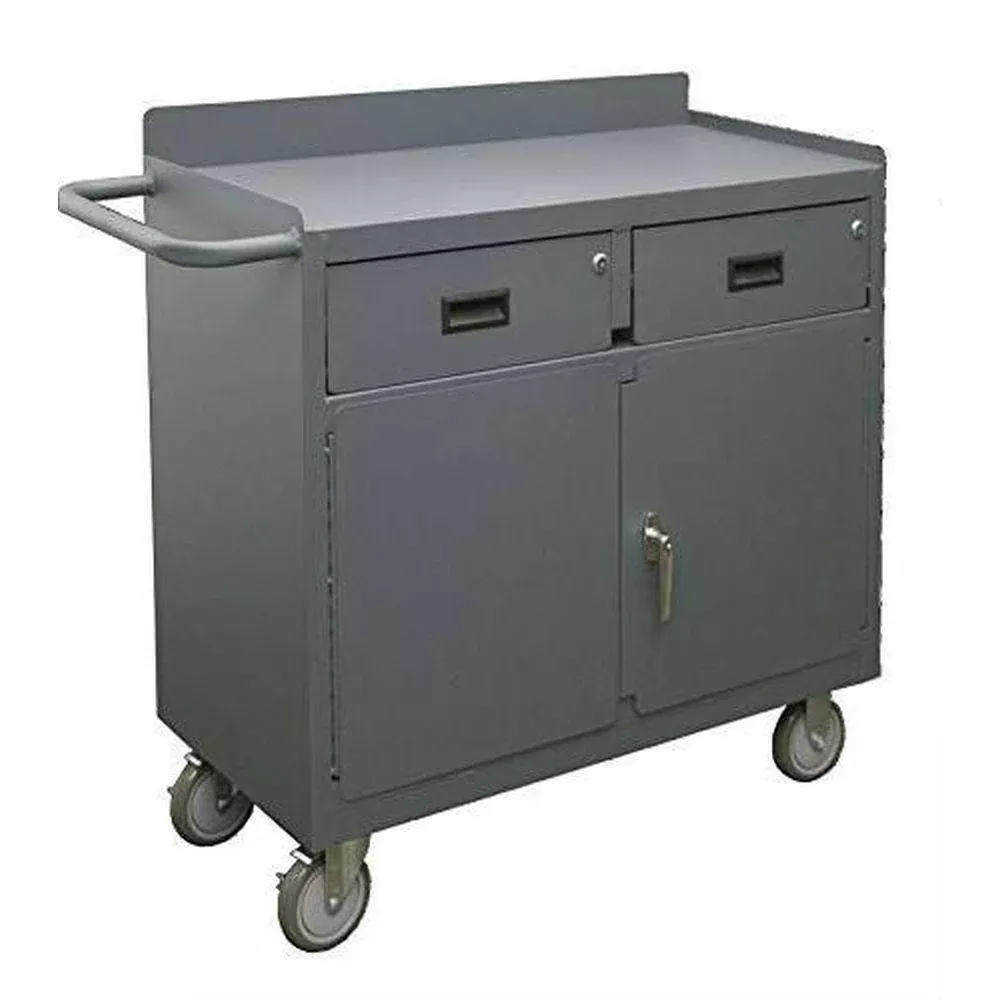 Mobile Bench Cabinet w/ Two Drawers