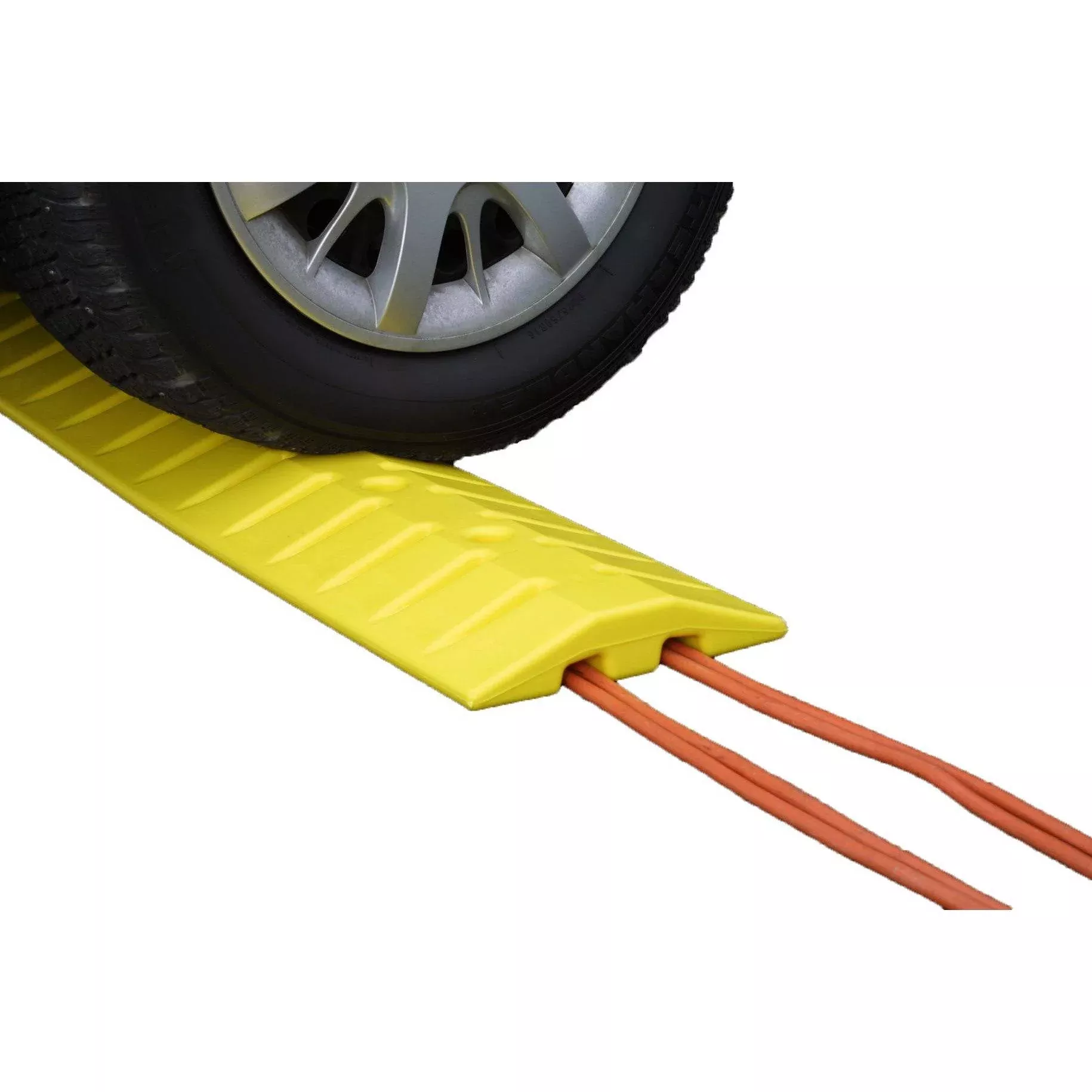 Speed Bump Cable Guard Yellow